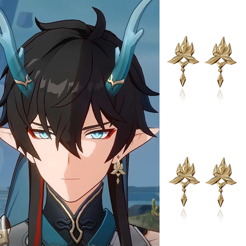 Honkai Star Rail Anime earrings Men earring for Women Kawaii Exquisite Figure fans Pendant