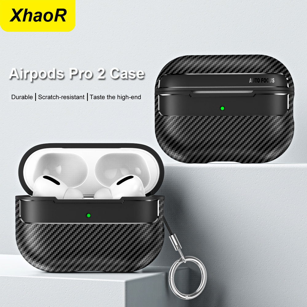 For AirPods Pro 3rd Generation Bluetooth Earphone Case With Carbon Fiber Texture Soft Case