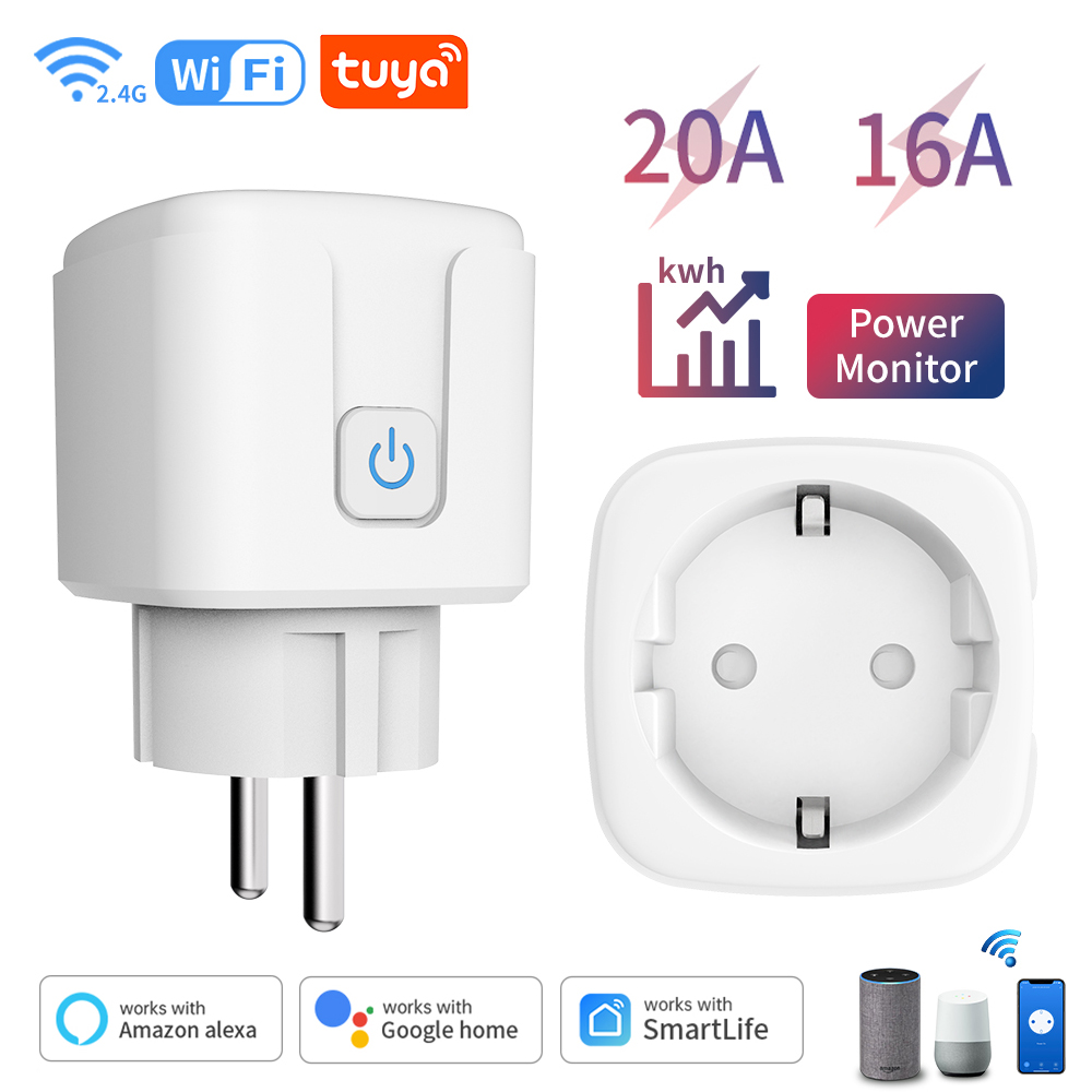 Smart WIFI Wireless16A Socket for Homekit WiFi Smart Timing EU Plug Outlet Siri Alexa Home Voice Control