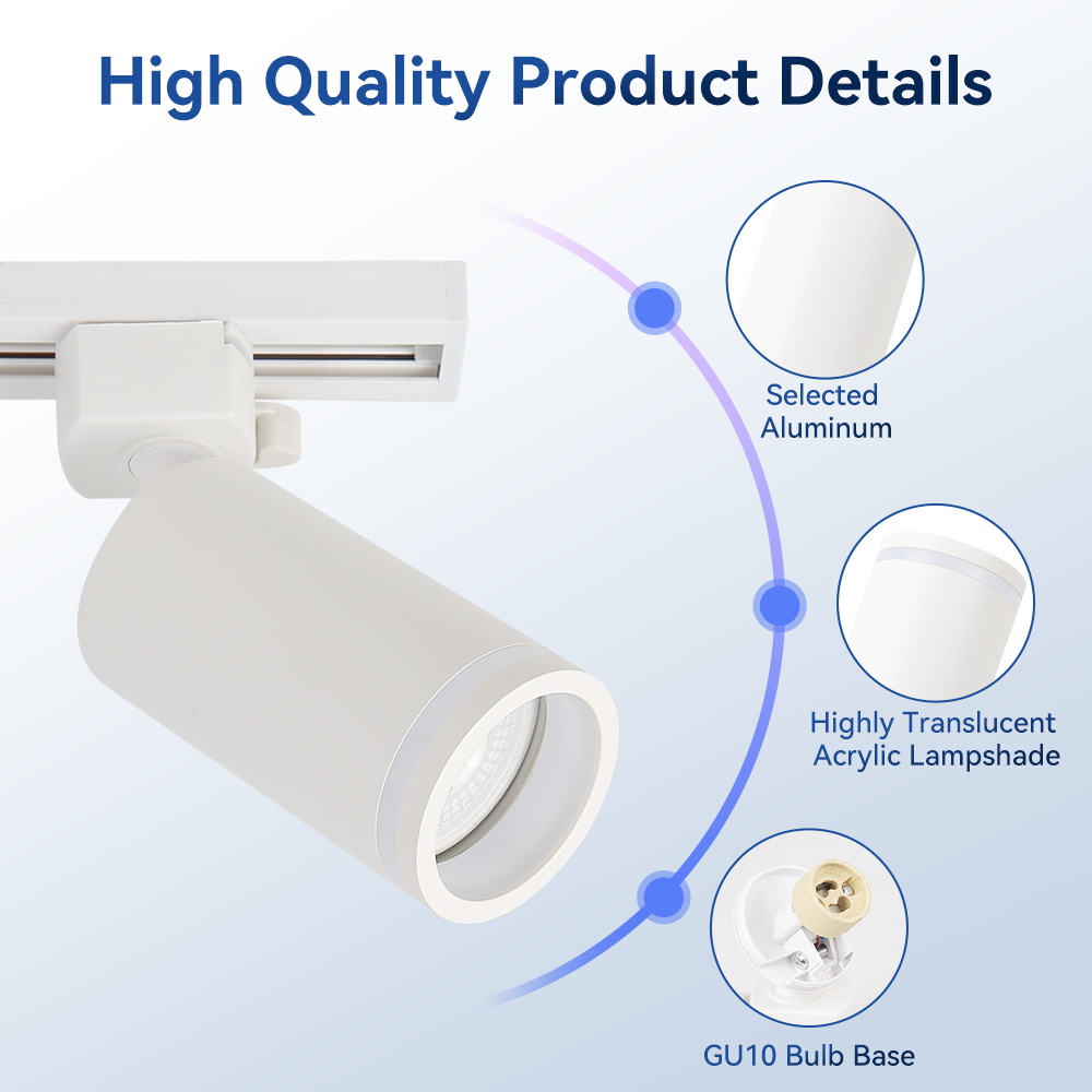 Room Decor GU10 Track Light LED Home Appliance Kitchen Spotlight Fixture Clothing Store Shop Rail Set Track Ceiling Spot Lights