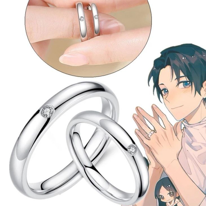 Anime Jujutsu Kaisen Yuta Okkotsu Rings Cosplay Props Men Women Couple Lover Ring Jewelry Accessories s Wedding Rings