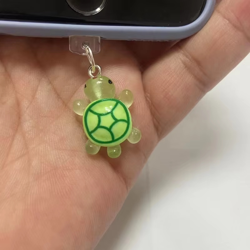 Cute Little Turtle Dust Plug for Phones and Tablets - Stylish Phone Decoration & Small