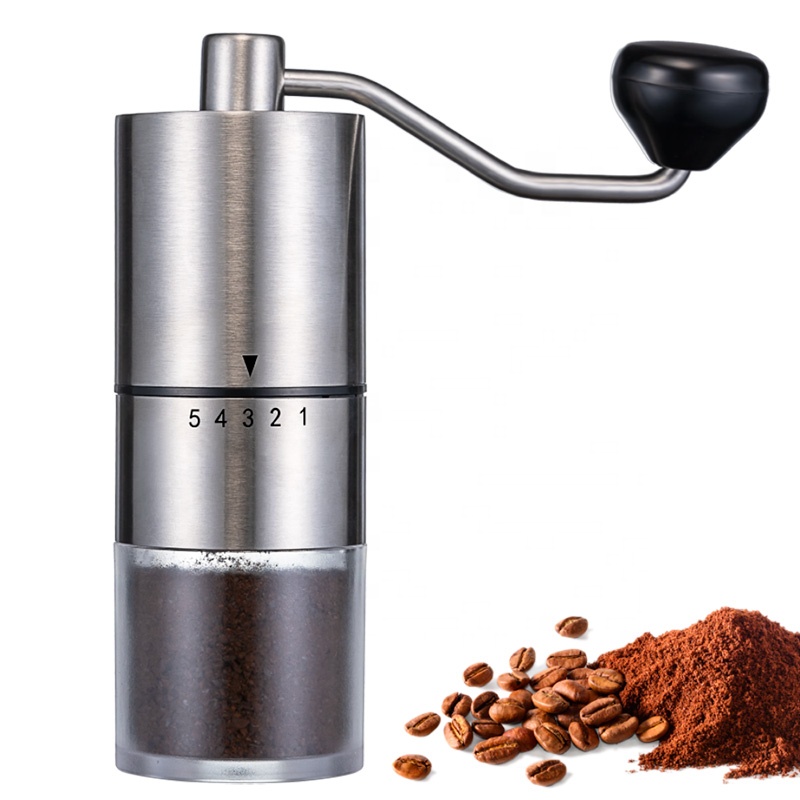 Home Office Travel Portable Hand Coffee Grinder with manual coarseness Settings User-friendly coffee hand grinder