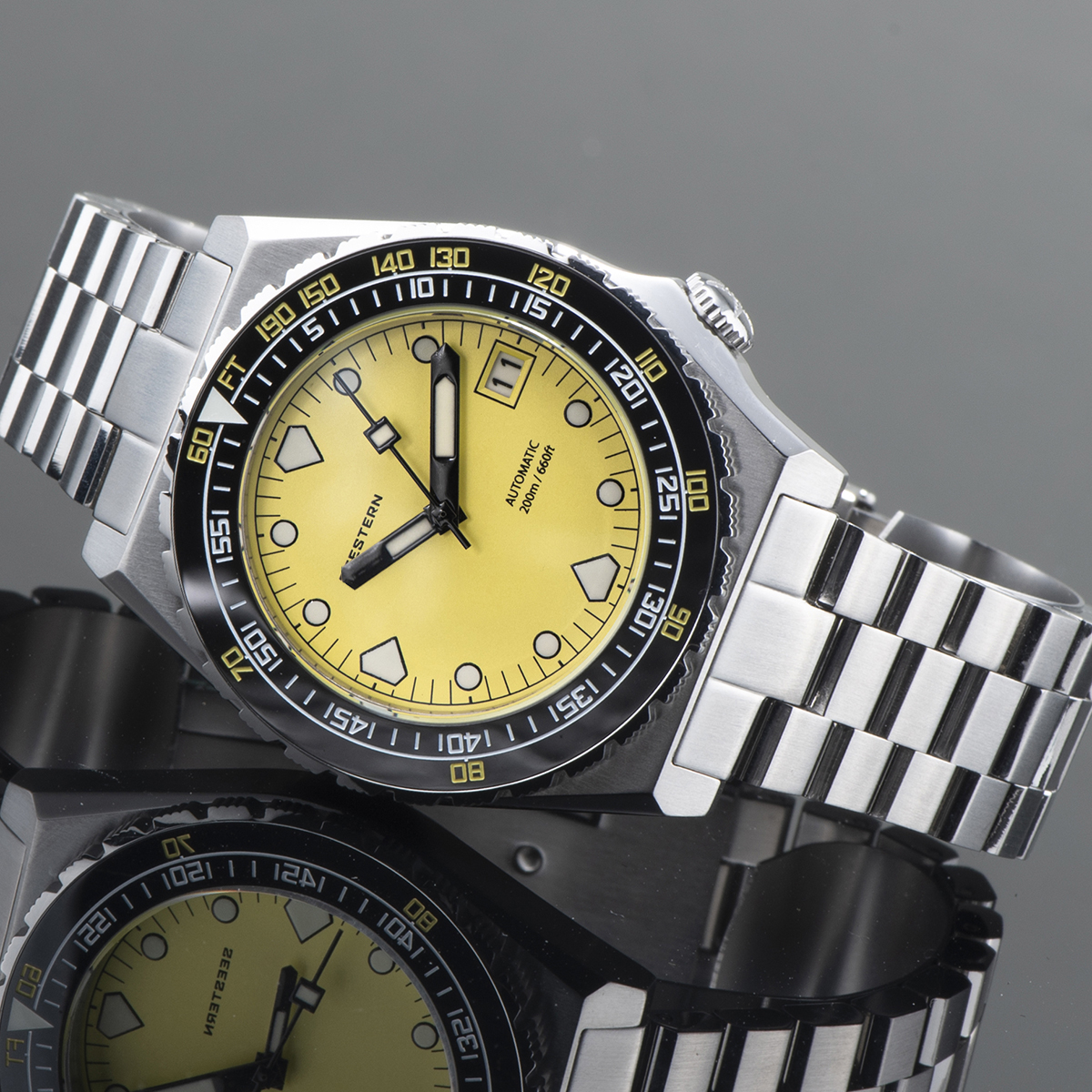 SEESTERN SUB600T Mens Diver Watch Automatic NH35 Movement Ceramic Bezel Lume Mechanical Wristwatches Sapphire Waterproof V3