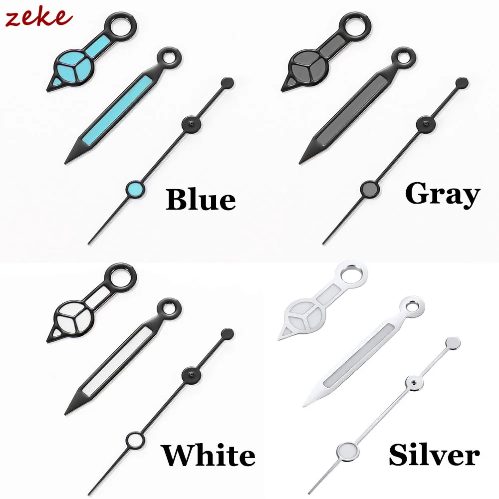 NH35 Watch Hands NH34 NH35A NH36 7S36 4R36 Silver White Gray Submariner Mercedes Diver Aiguille Needles Luminous for Seiko Part