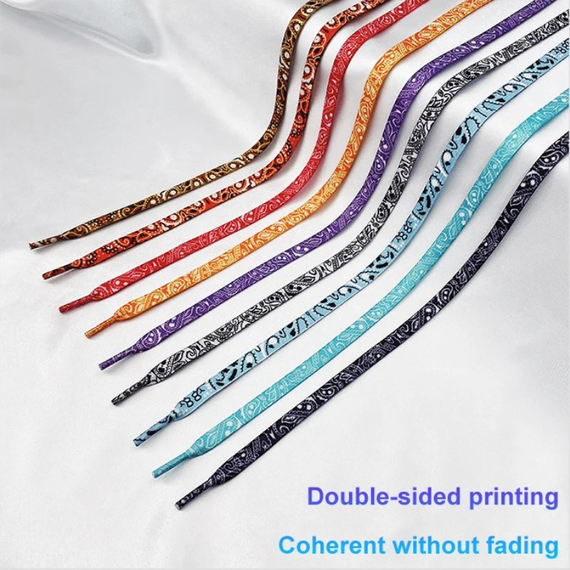 New Fluorescent Shoelaces for Sneakers Flat Luminous Shoelace Glow in The Dark Night Shoe Laces for Shoestrings Buckle Decoratio