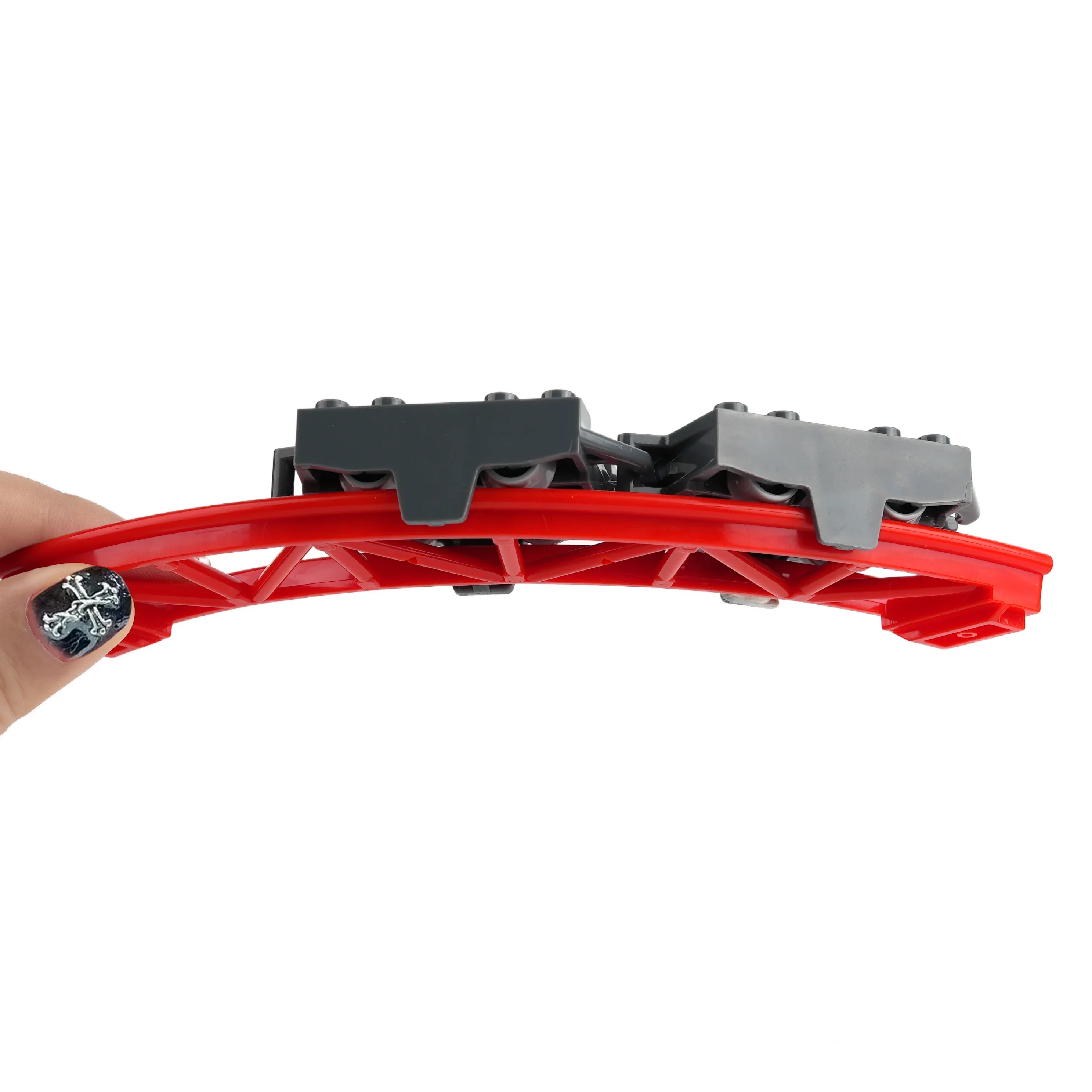 Track Roller Coaster Model MOC Technical Railway City Train Part Building Blocks For Kids 26022 25059 25061 34738