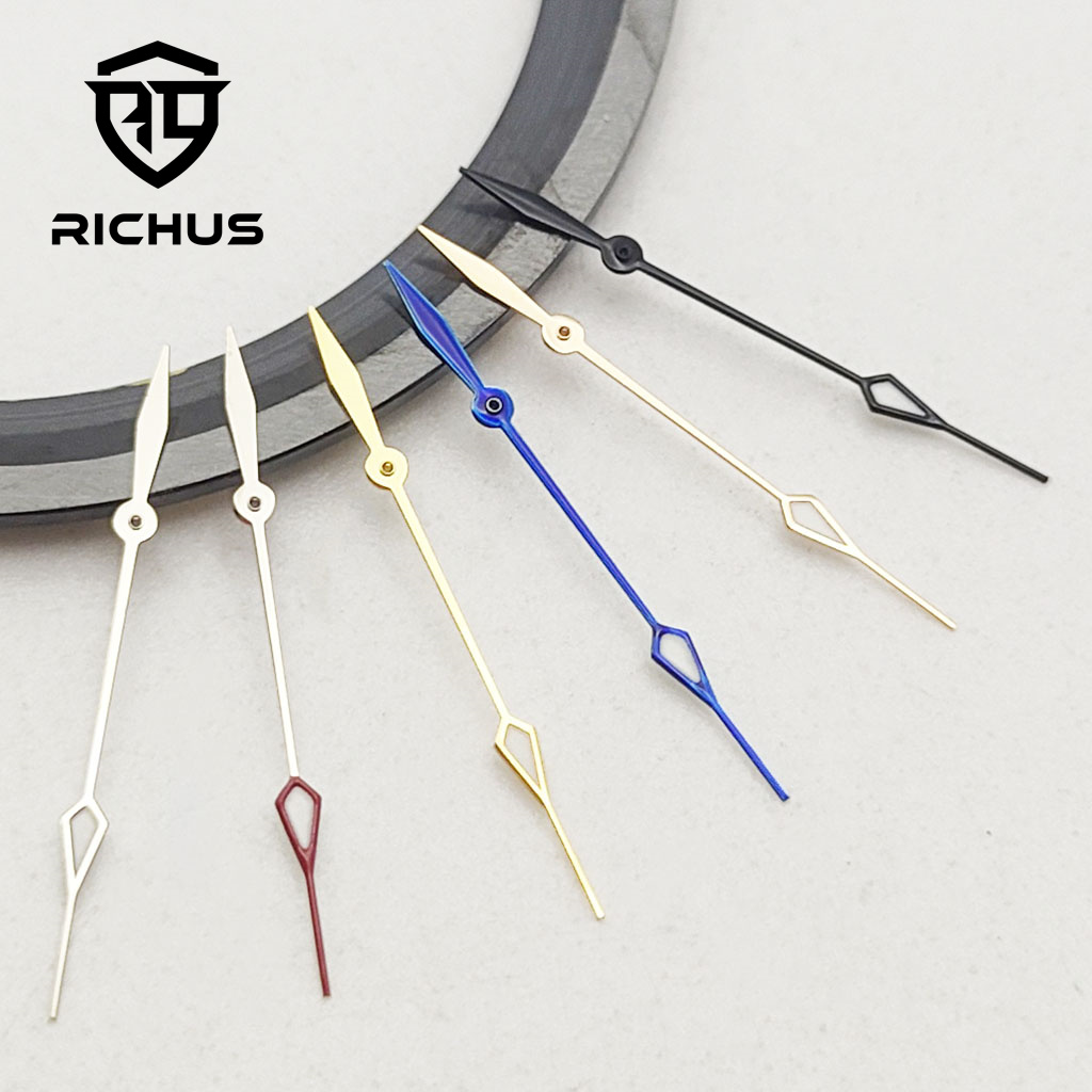 RICHUS NH35 Second Watch Hands Green Luminous Fit NH34 NH35 NH36 ETA2824 2836 Miyota8215-DG Movement