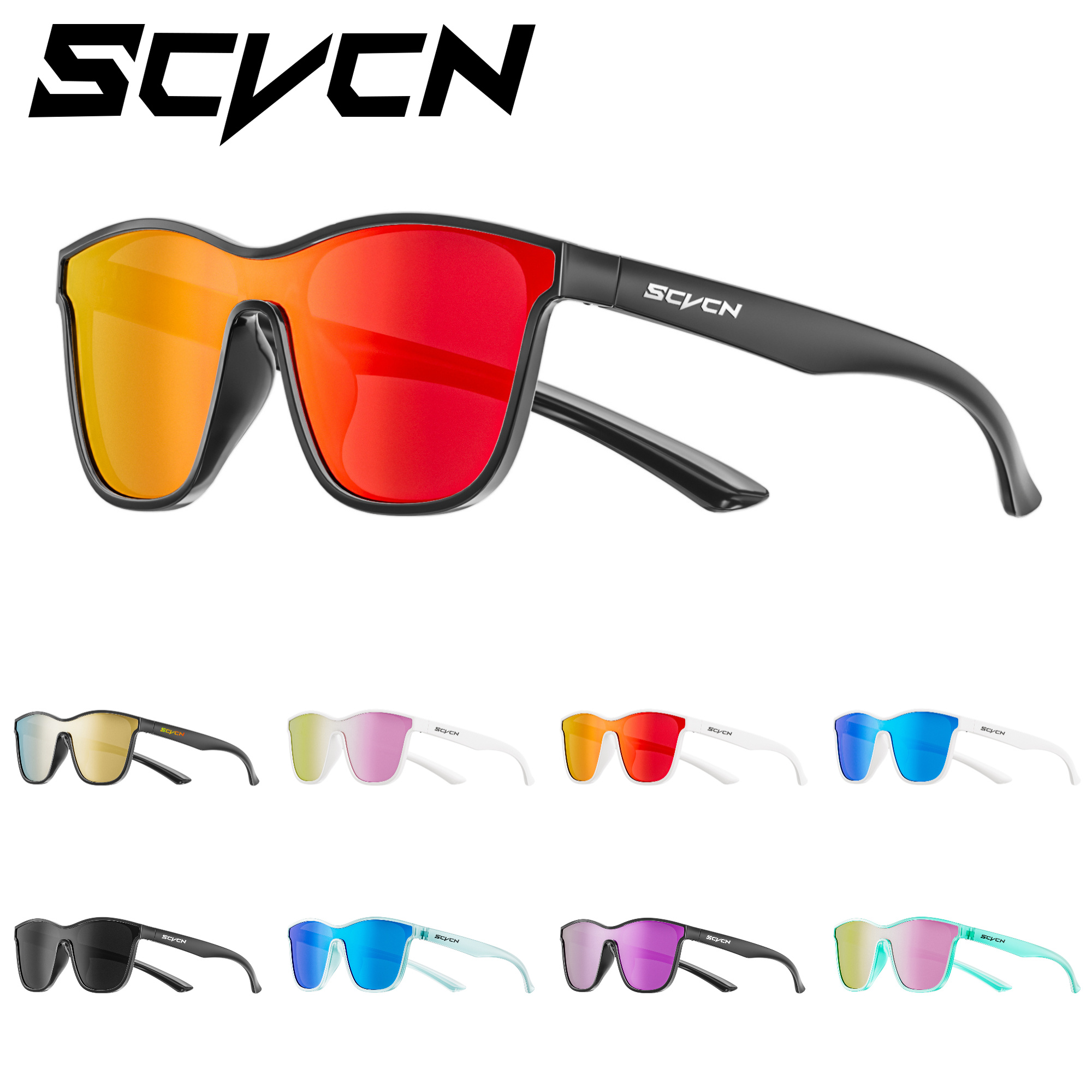 SCVCN Women's Sunglasses Cycling Glasses Men Photochromic Bicycle Bike MTB UV400 Lenses Hiking Eyepieces Outdoor Sport 2026