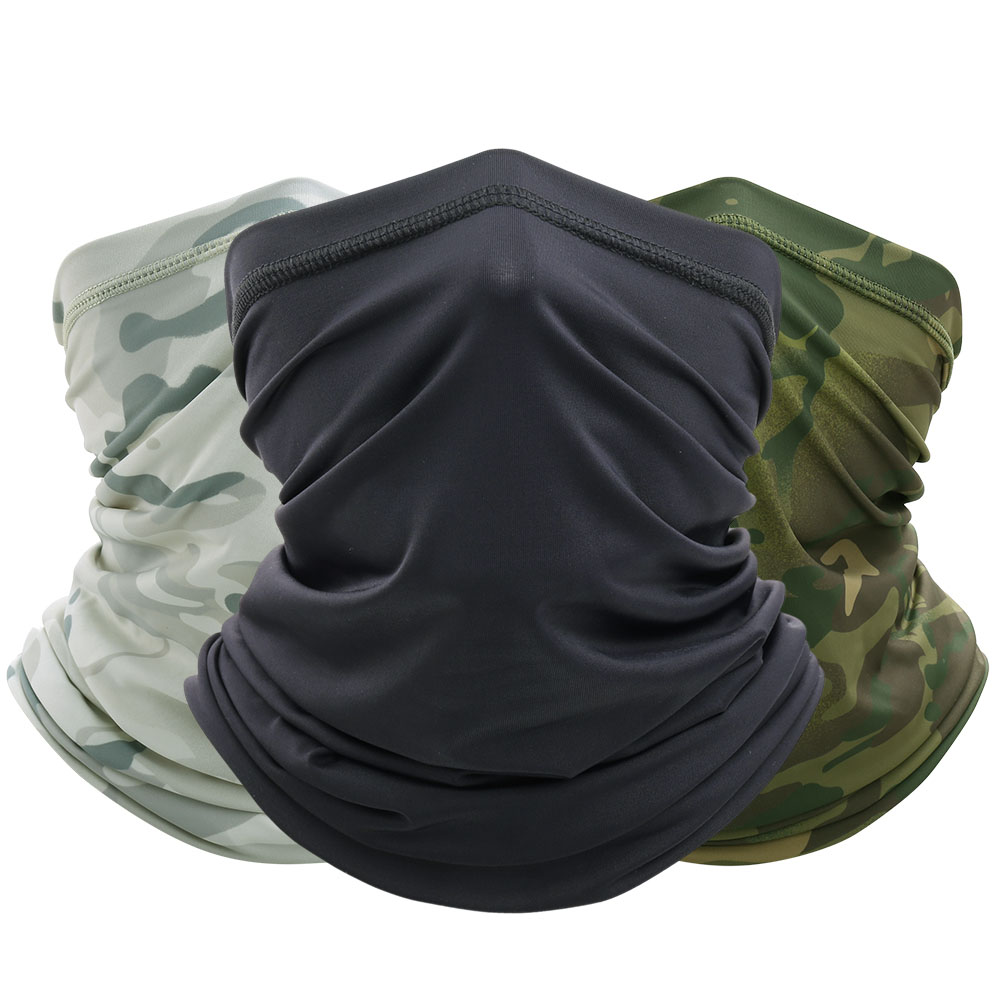 Summer Breathable Cool Mesh Bandana Hiking Hunting Cycling Running Tube Scarf Ski Sports Neck Warmer Half Face Mask Men Women