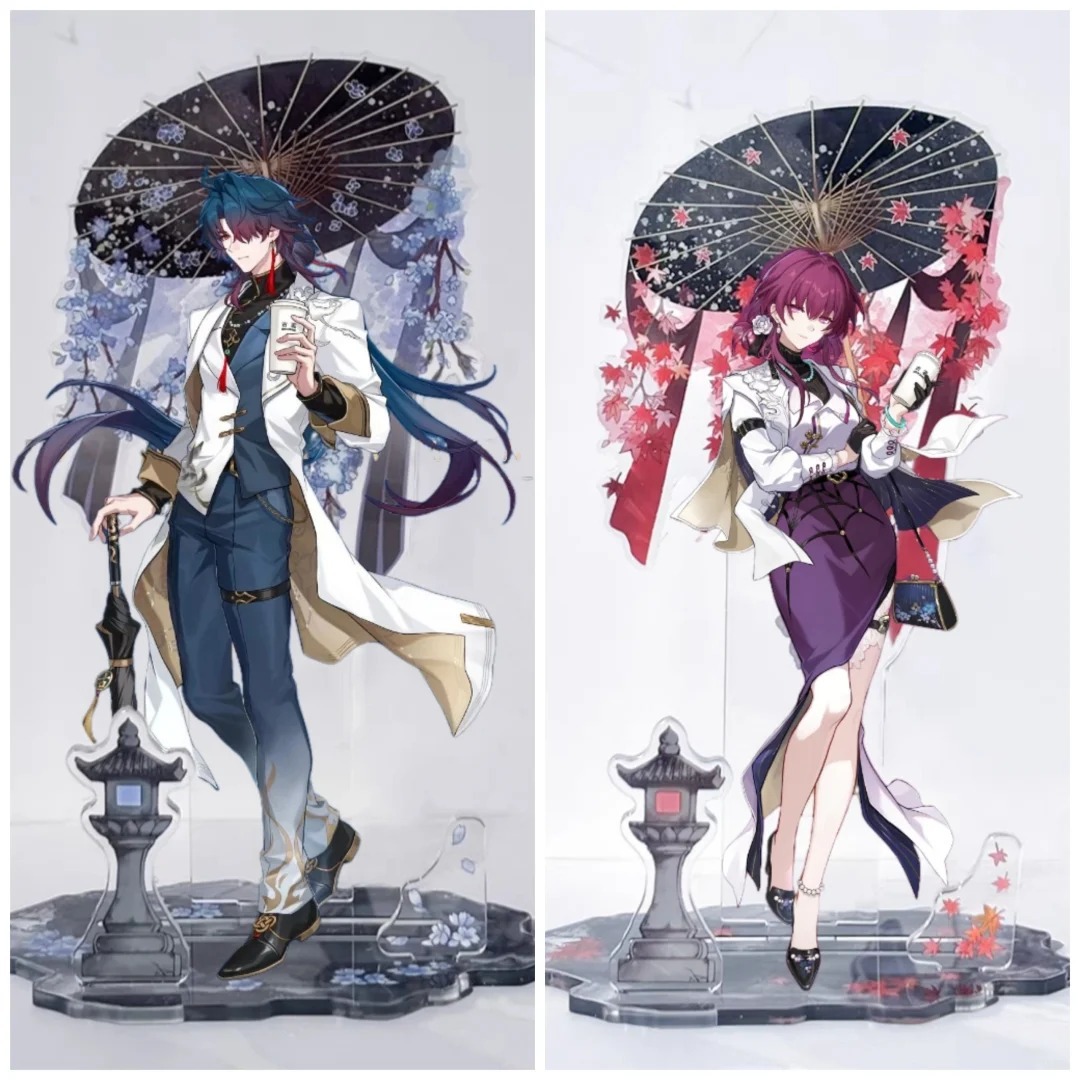 15cm Anime Honkai: Star Rail Peripheral: Blade & Kafka Exquisite High - Definition Three -Pronged Acrylic Desktop Ornaments Sale