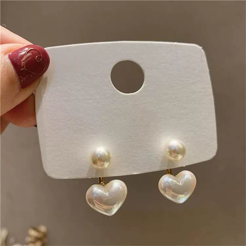 Sweet Mini Stud Earrings For Women Fashion New Tulip Flower Imitation Pearl Piercing Earring Girl Jewelry Party