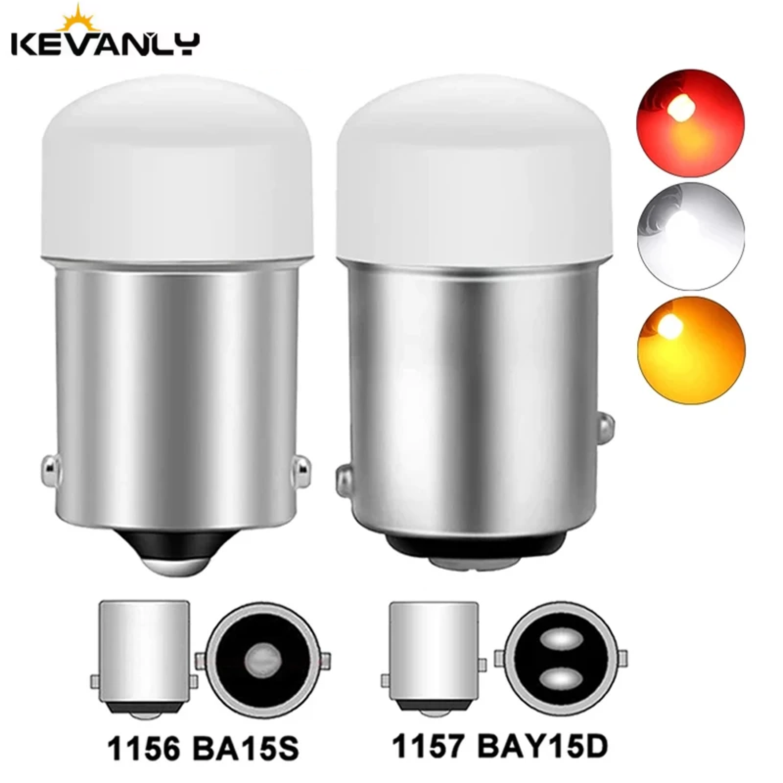 1x 1156 1157 BA15S P21W Led Bulbs Brake Light Car LED DRL Turn Signal Reversing Light White Yellow Red