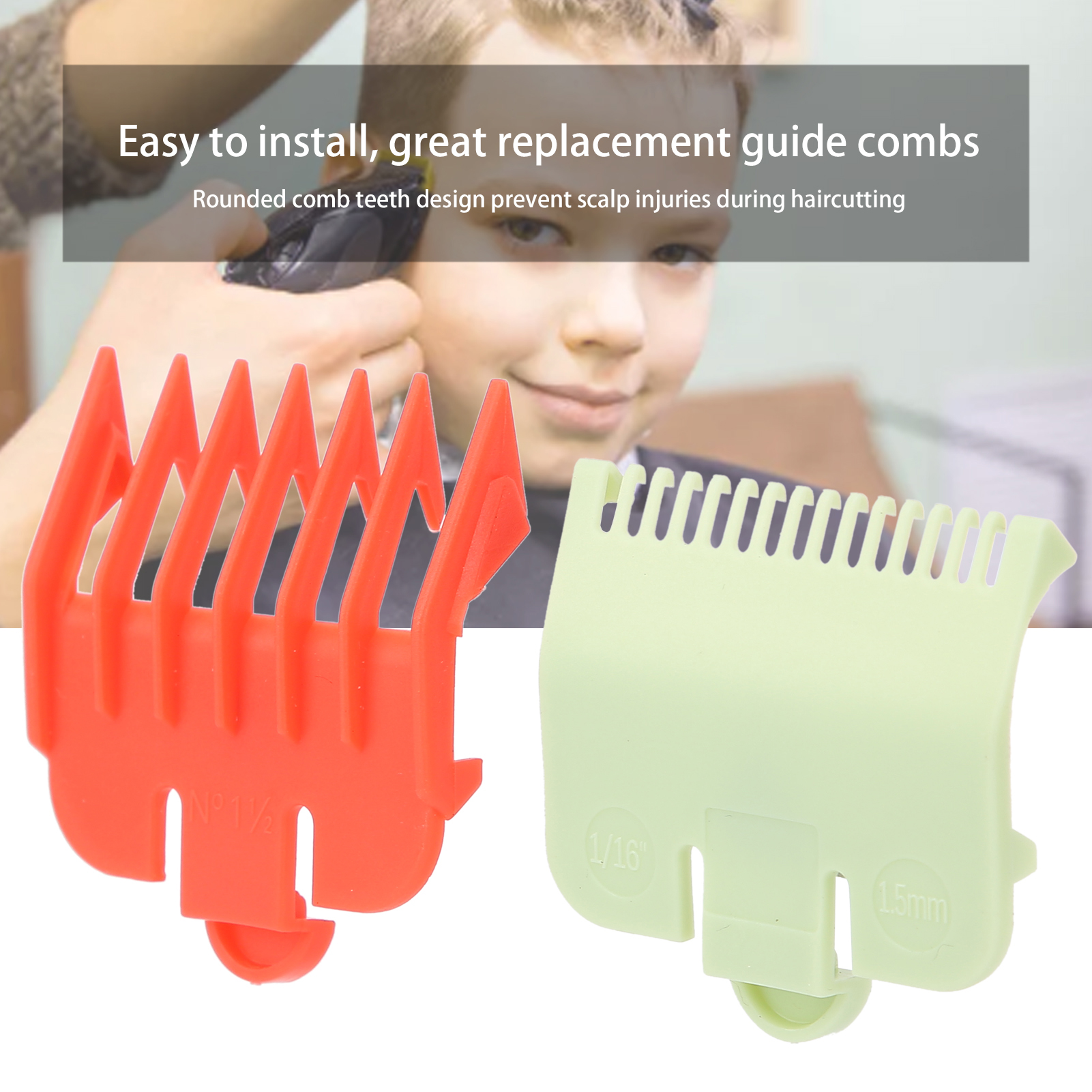 4pcs Barber Universal Hair Clipper Limit Comb Replacement Guide Combs