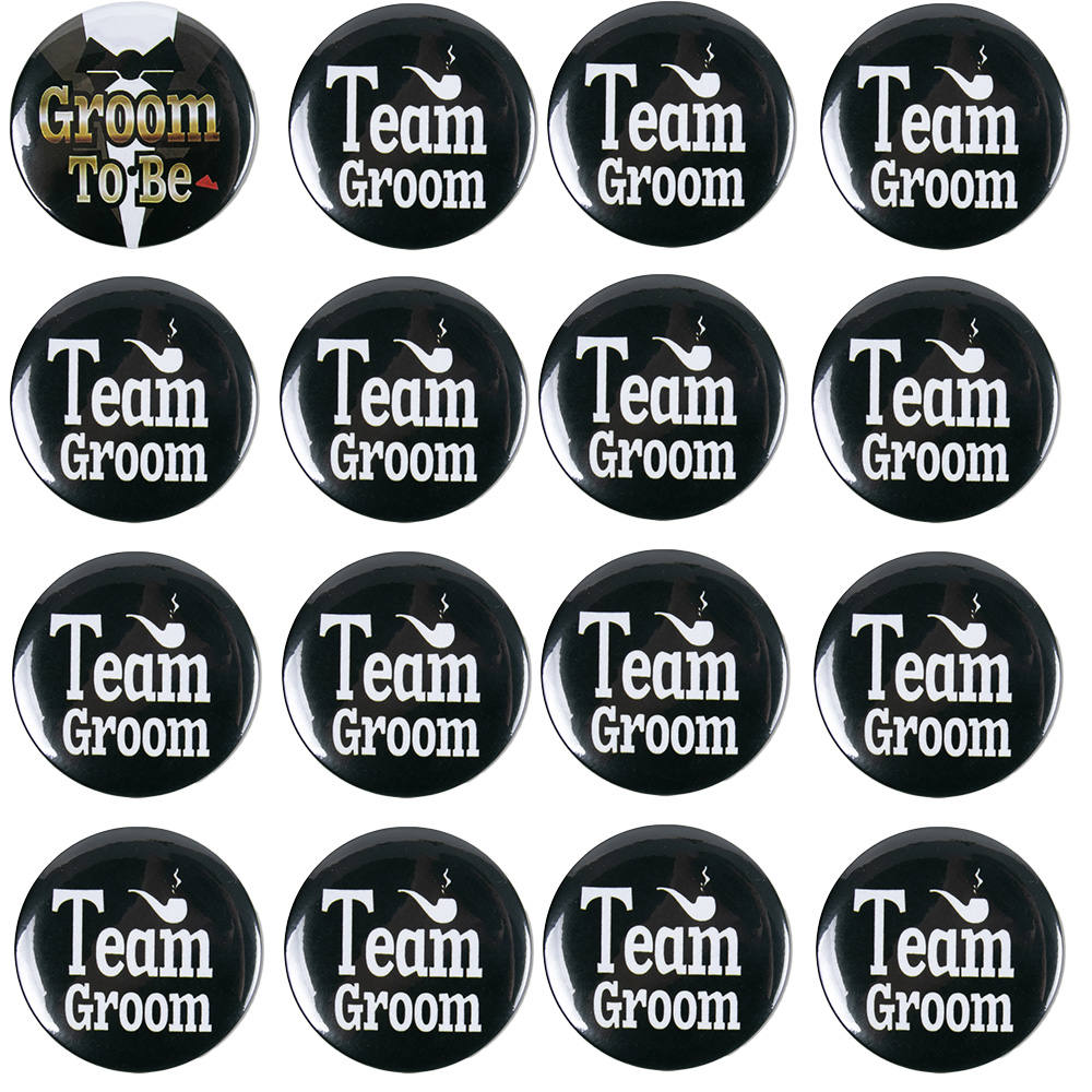 Groom to be Badge Pins Bachelor Party Button Pins Team Groom Pins for Wedding Party Decorations Bride Groomsman Favors