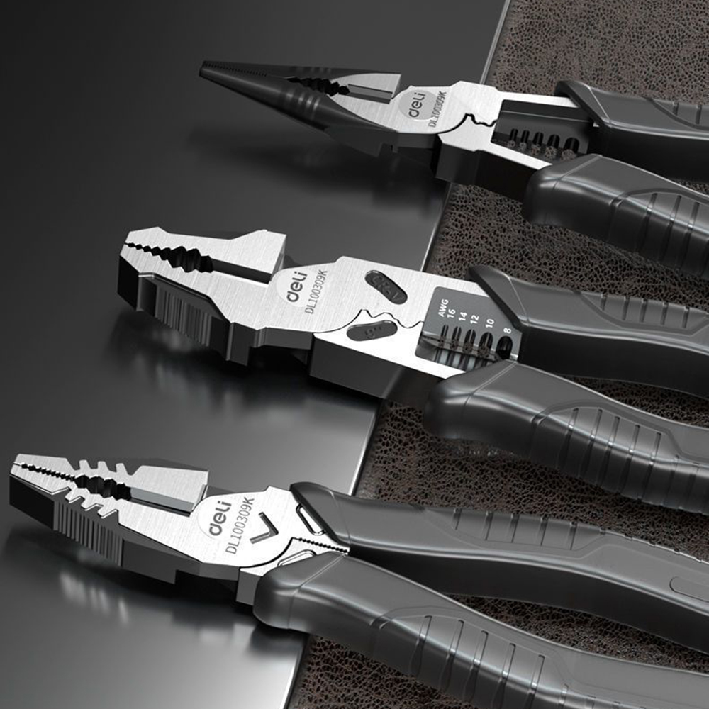 6/8/9-Inch Heavy Duty Alloy Steel Wire Cutter Needle Nose Plier for Electrician, Industrial Multifunction Labor-Saving Tools