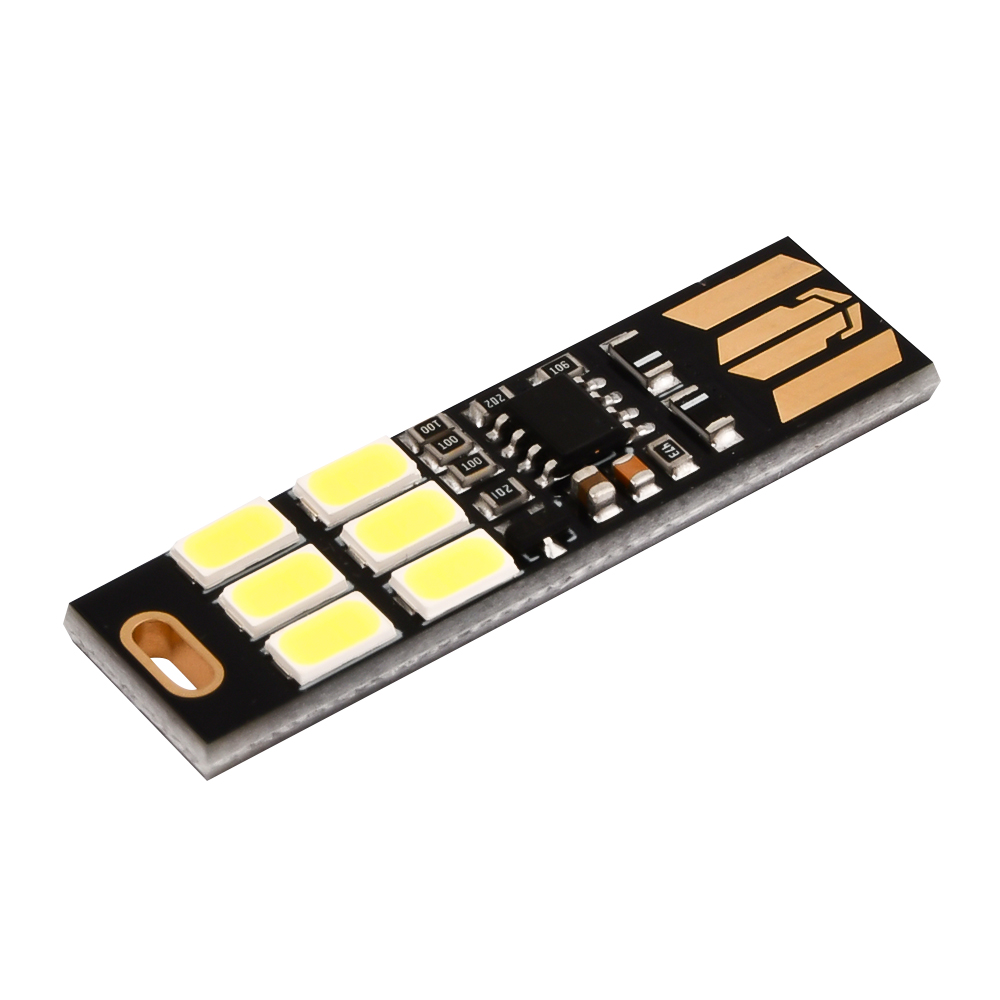 1/5/10Pcs Portable Mini 5730 USB 6LED SMD Light 5V Touch Sensor Adjustable Dimming Night Light Warm/White Light Optional