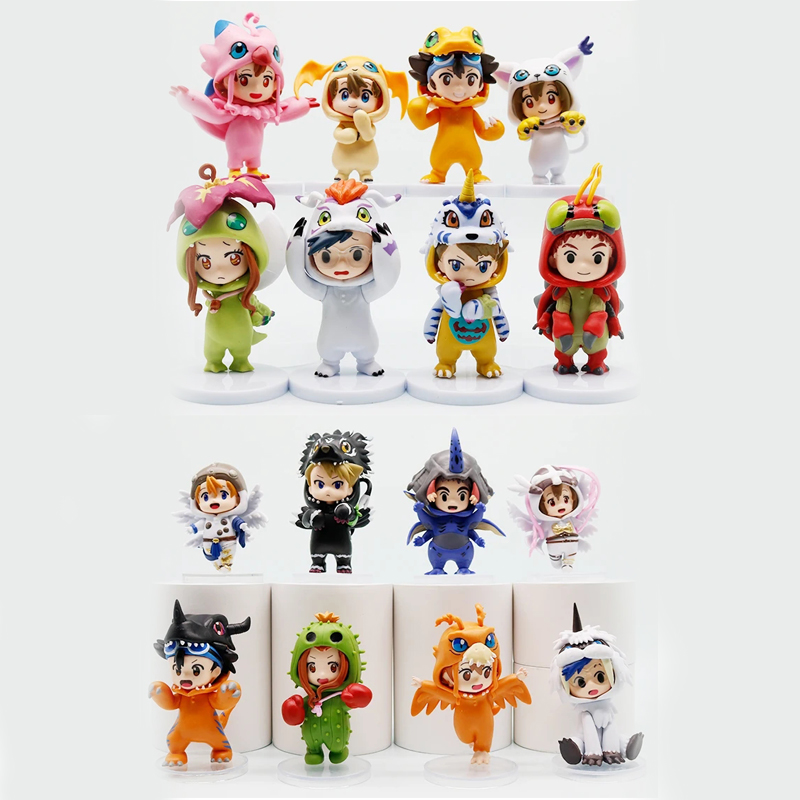 NEW High Quality 8pcs/set Anime Digital Monster Digimon CNEW High Quality 8pcs/osplay Cute Action Figure Model Toys for Children