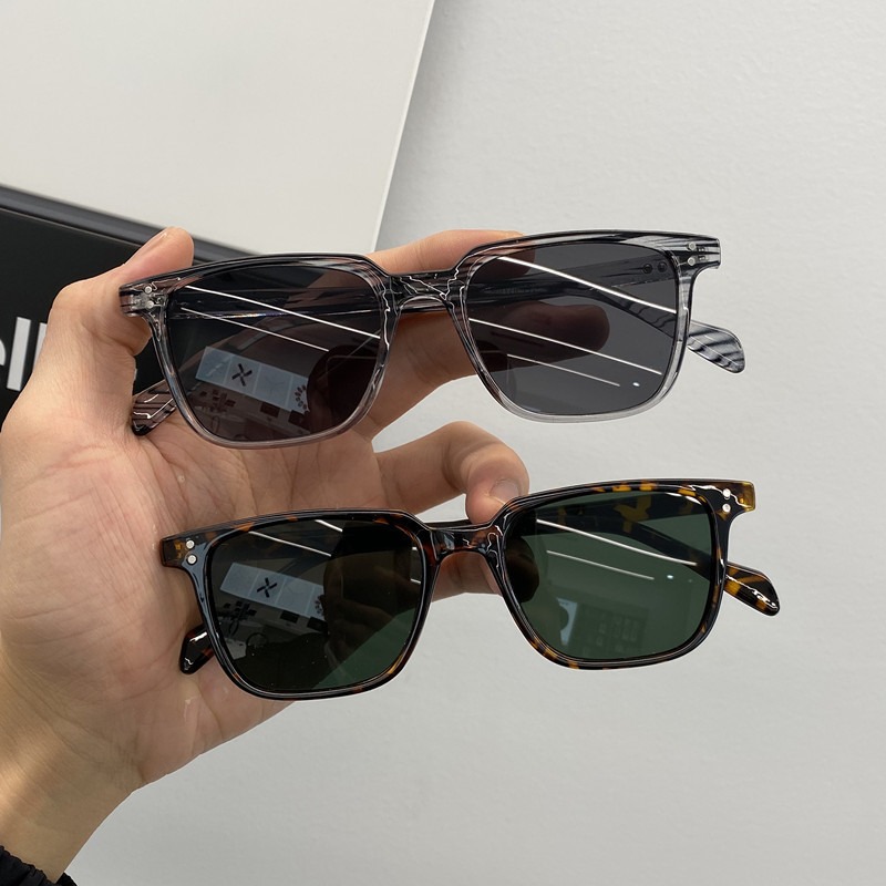 New High Quality Square Sunglasses Men Retro Vintage Driving