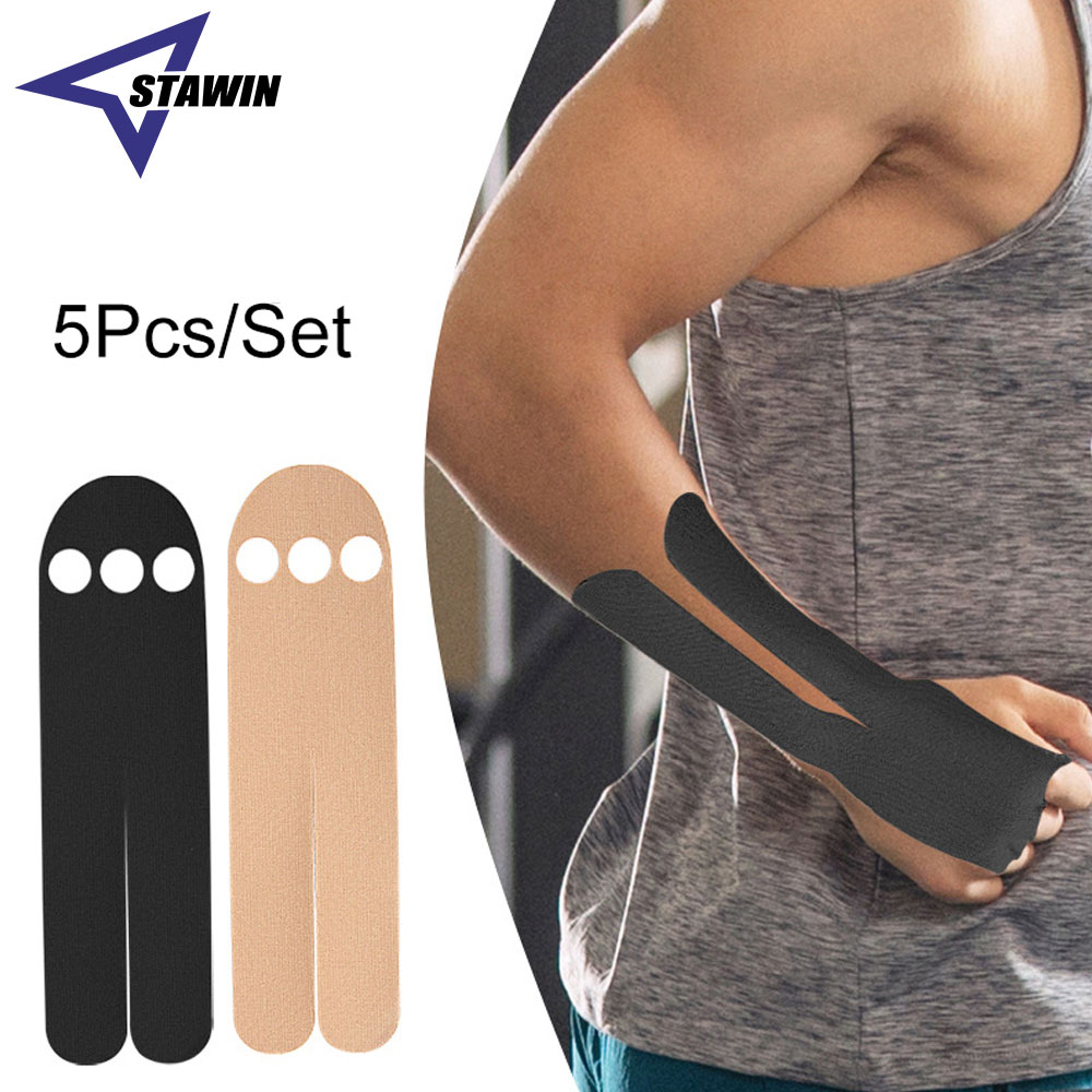 5PCS Kinesiology Tape for Wrist, Waterproof & Breathable Precut Kinesiology Tape, Bowling Wrist Tapes, Latex-Free Athletic Tape
