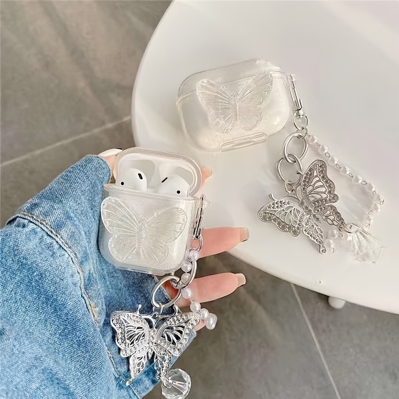 Luxury Bling Glitter Clear Earphone Case For Airpods Pro 3 Wireless Earphone Cover For Air Pods 3 2 1 Headset Soft Silicone Box