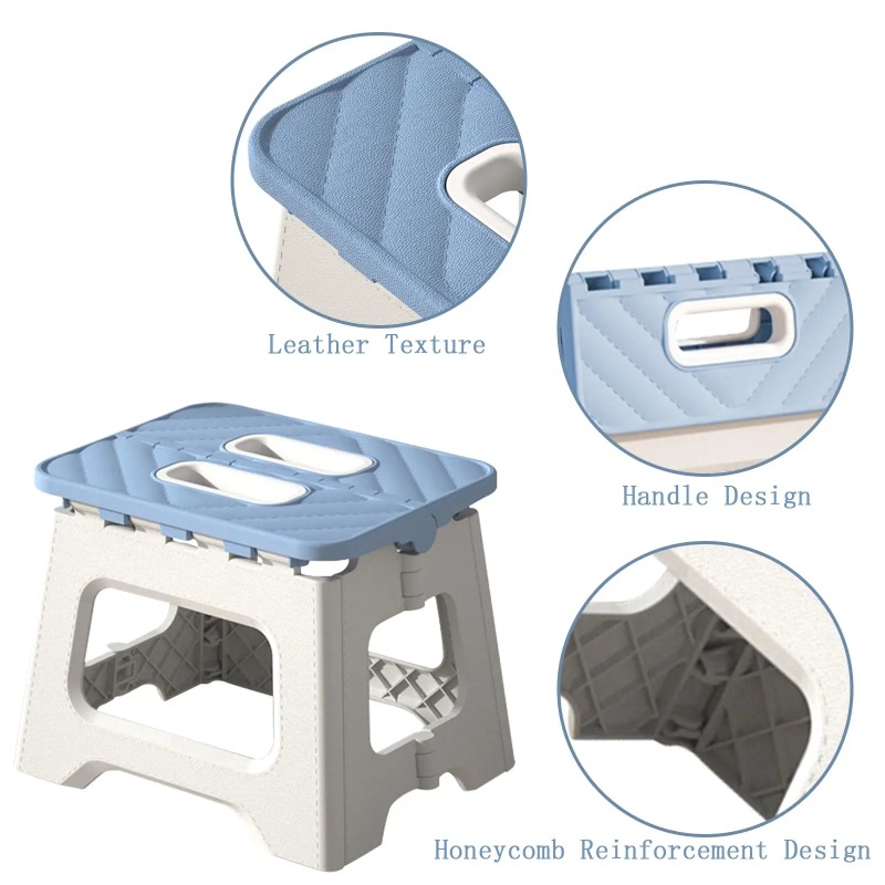 Plastic Folding Stool Low Stool Children's Small Stool Outdoor Camping Portable Fishing Stool Bathroom Stool Foldable