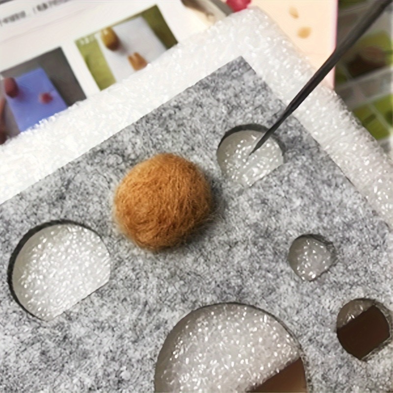8-Piece Wool Felt Felting Molds Set High-Quality Needle DIY Stencil for Applique Handicraft Shaping Felting Molds and Creative