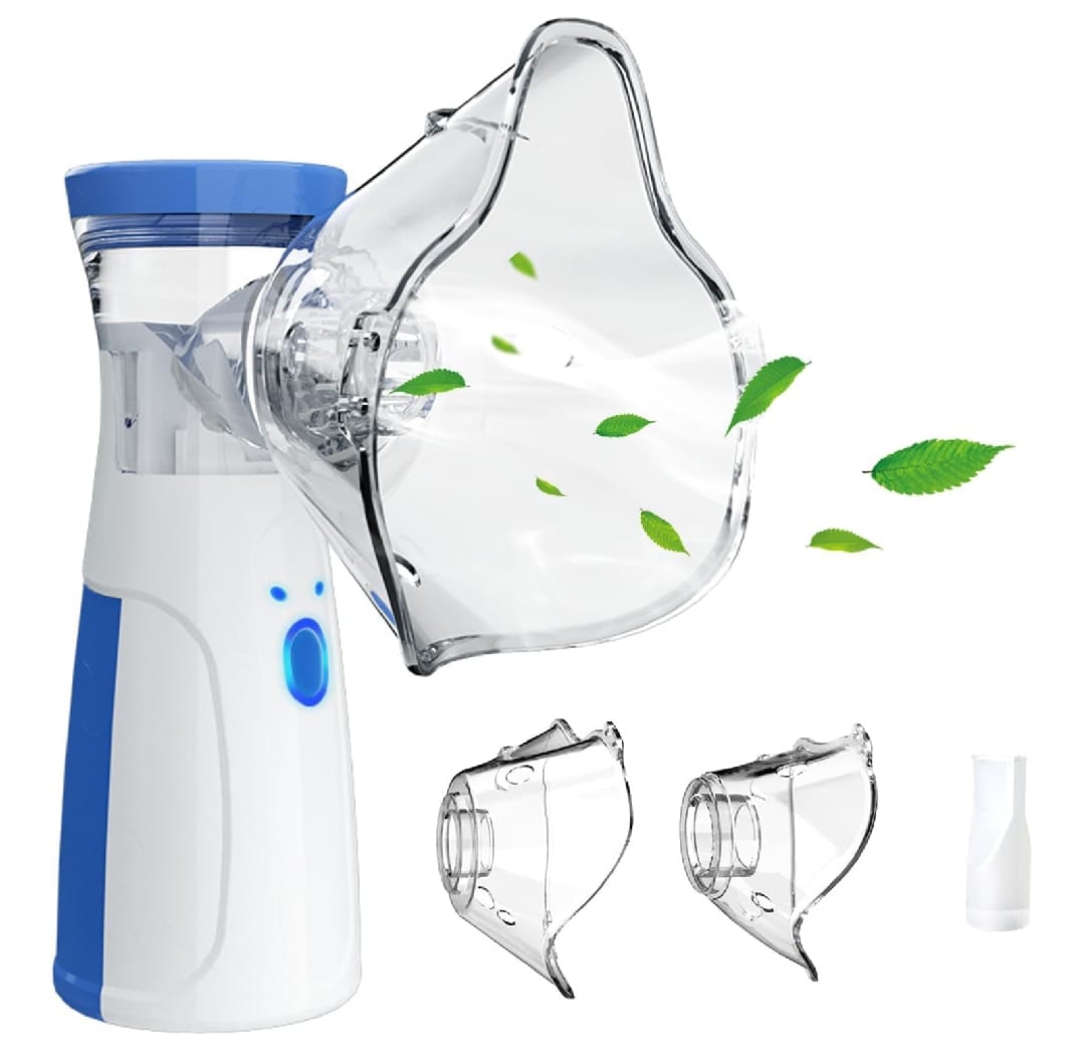 Yuwell M111 Mesh Nebulizer | Portable Silent Nebulizer for Adults & Kids | Rechargeable Inhaler Machine