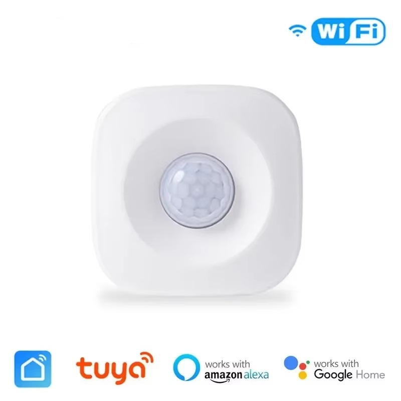 Tuya WiFi PIR Motion Sensor Wireless Smart Home Automation with Real-time App Notifications Compatible with Alexa