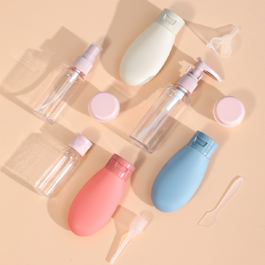 Portable 60/90ML Silicone Refillable Bottles Squeeze Large Capacity Lotion Container Empty Shampoo Sub-Bottling Travel