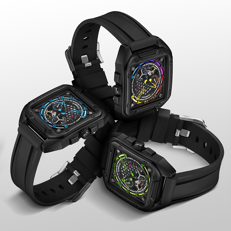 Mark Fairwhale 6370 Fashion Men Watch Luxury Man Watches Automatic Mechanical Sports Waterproof Men's Wristwatch Clock