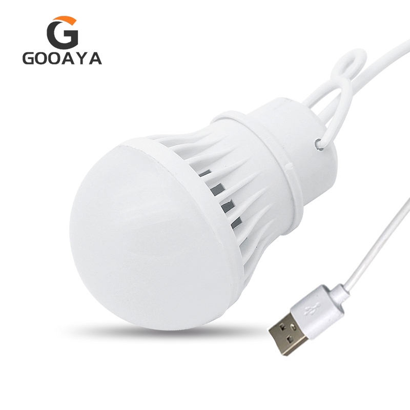 3/5W USB Lamp Bulb 5V Portable Camping Lantern Lamp LED USB Power Reading Book Light For Outdoor Camping Tent Lighting