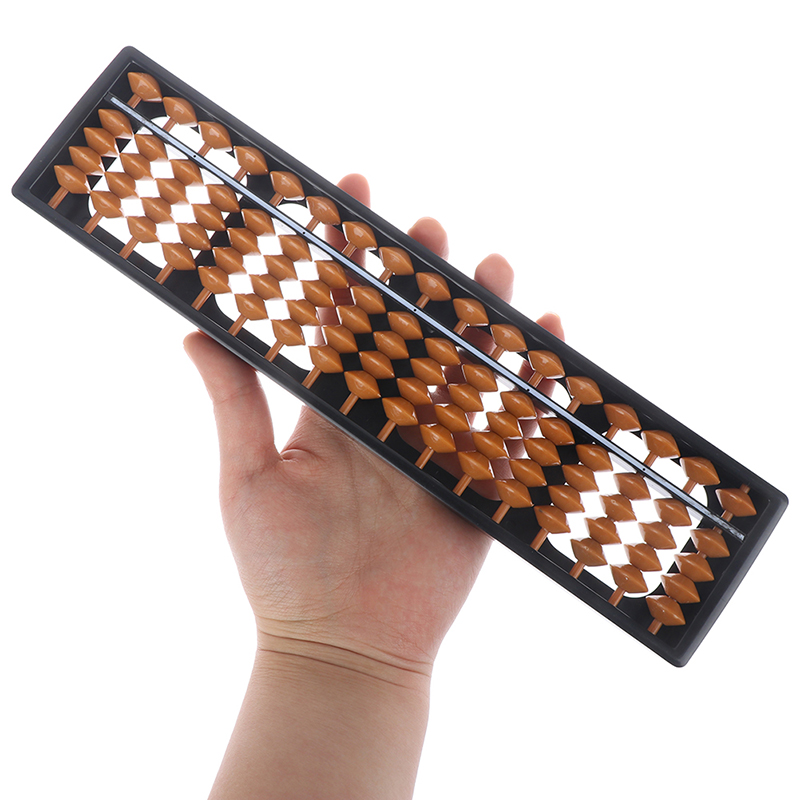 1Pc 17 Digit Plastic Rods Standard Abacus Soroban Chinese Japanese Calculator Counting Tool Mathematics Beginners Kids