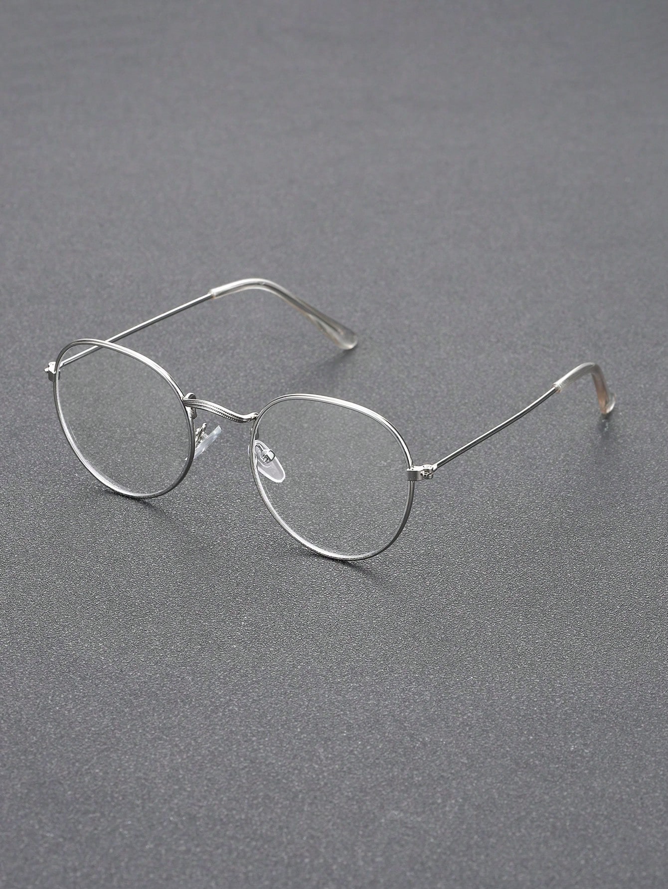 1PC Fashion Round Metal Frame Women Clear Glasses For Men Daily Life Take Photo Eyeglasses Clothing Accessories.
