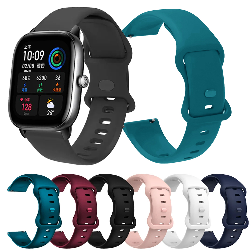1PCS 20mm Strap For Amazfit GTR Mini Smart Watch Band Silicone Bracelet For GTS 4 2 Mini/GTS 3 2E/Bip U Pro/S Lite Women Correa