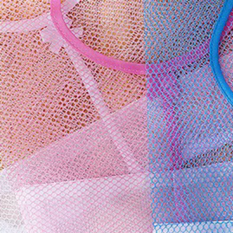 1pc Clothespin Hanging Mesh Bag Hook Organizer Portable Multi Purpose Hanging Mesh Storage Bag Kitchen Bathroom Hanging Storage
