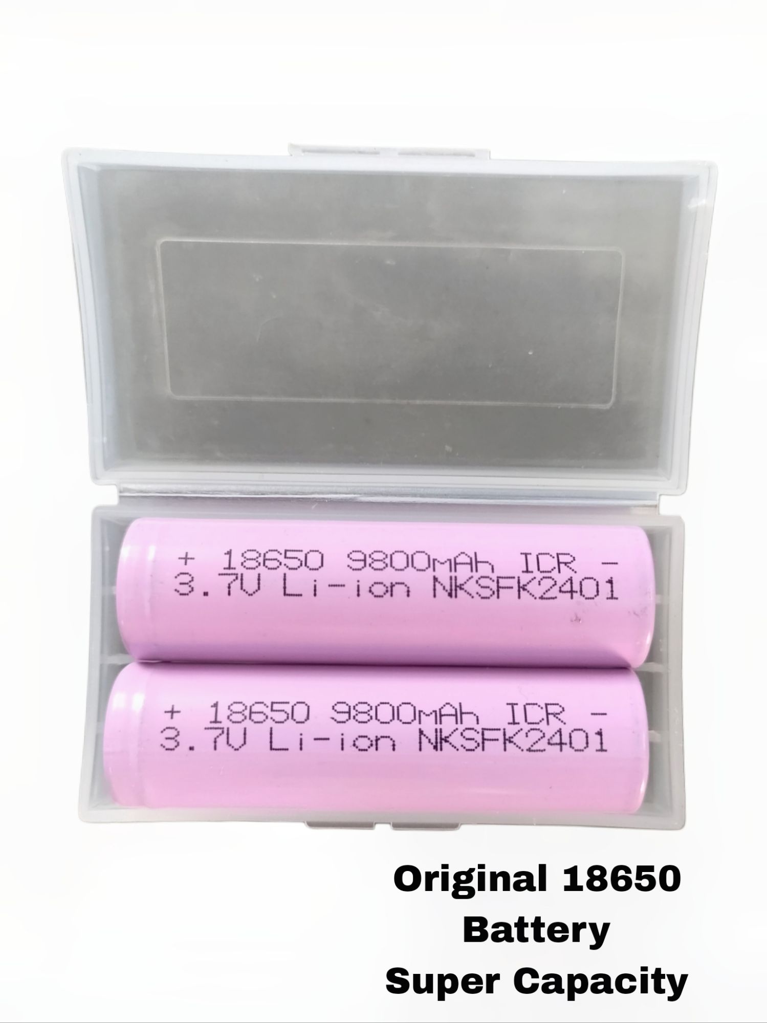 18650 Lithium ion Super Capacity 9800mah Battery Pack of 2
