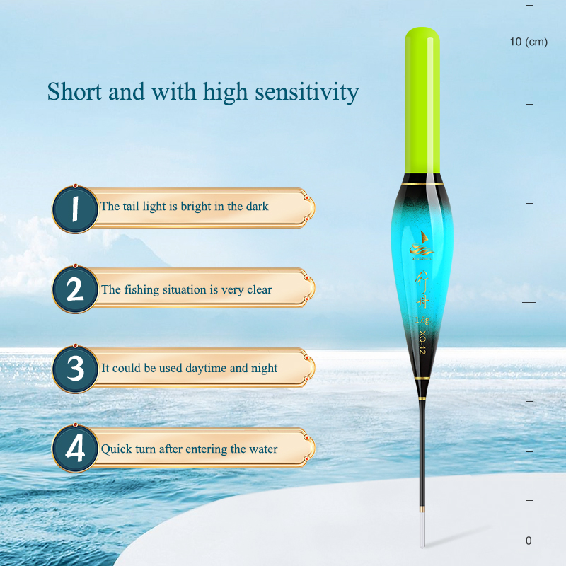 3Pieces Luminous Floats+3 CR425+3 Tubes+1 Bag Hooks+1 Buoy Rest Electric Nano Fresh Water Bobber Tools Accessories Tackle