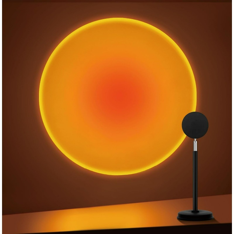 For Sunset Lamp Projector,180 Degree Rotation Sun Projection Light Led Night Light Floor Lamp with USB Port,Sunset Lamps