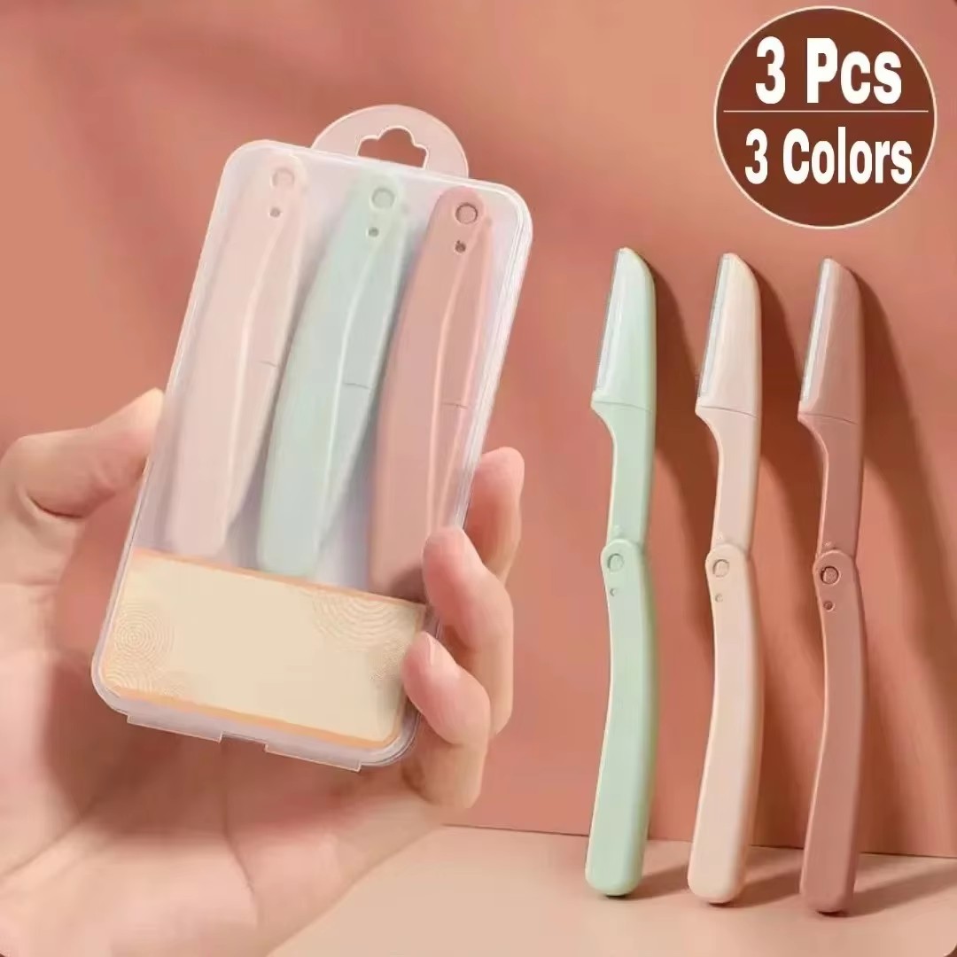 1/3pcs Pocketknife Eyebrow profiler Hair Remover Eyebrow Shaper Shaver facial epilators Eyebrow Trimmer for Ladies Face dr. eyemo