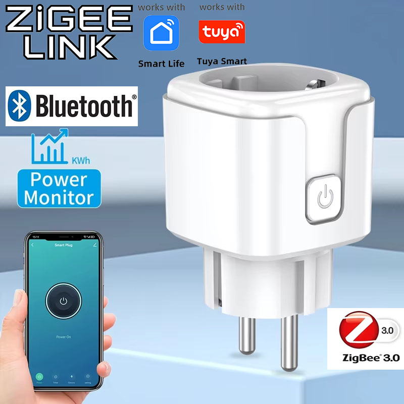 Tuya Smart Wifi Zigbee Plug US Standard Wireless Outlet 16A Remote Control Smart Home Appliances Work With Alexa Home