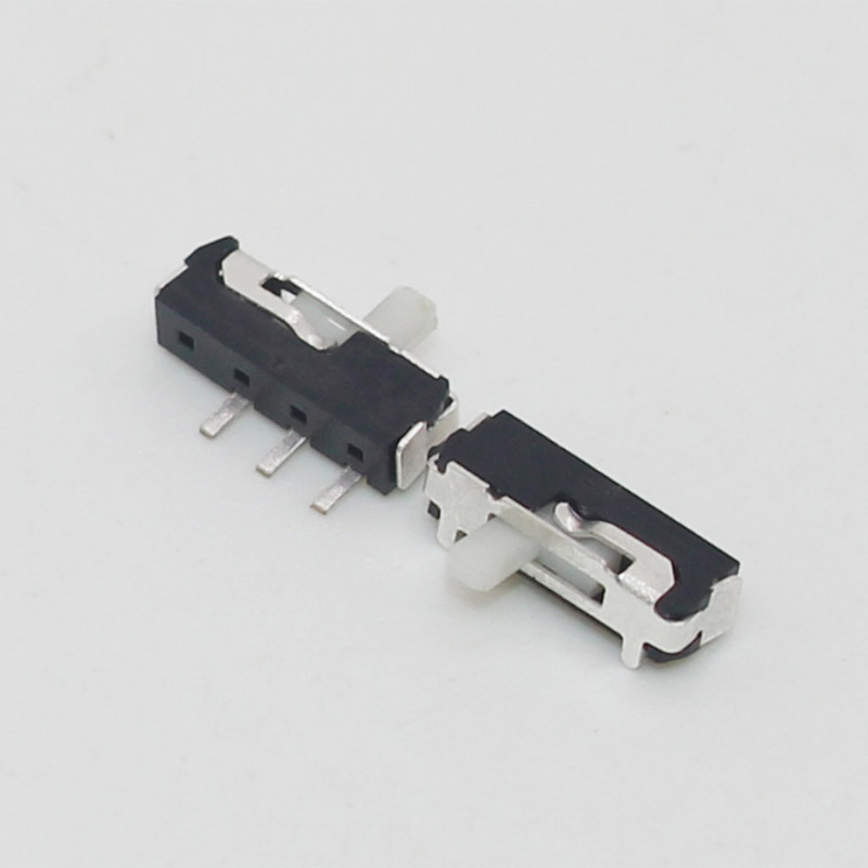 10pcs Miniature Horizontal Slide white Micro Limit 3 Pin Mini Slide Switch On-OFF 2Position Micro Slide Toggle Switch