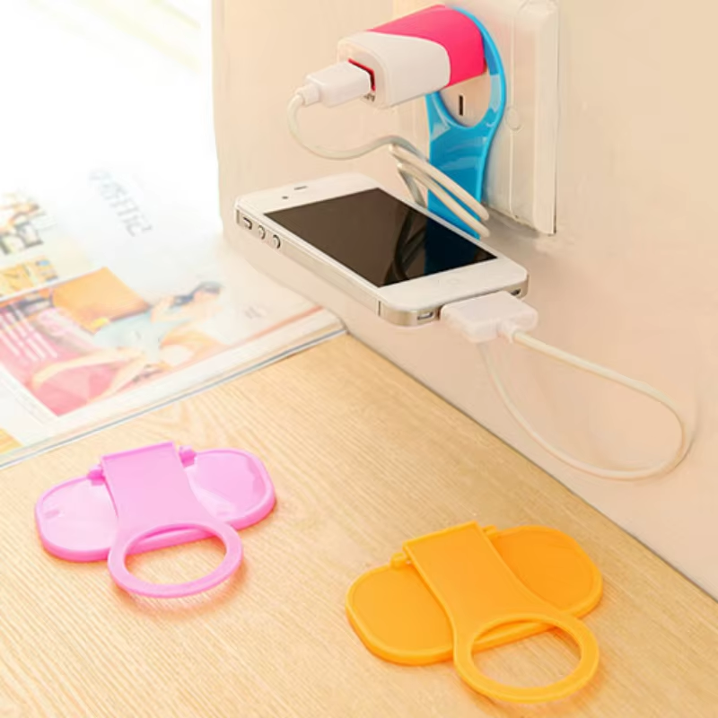 1/2/3PCS Foldable Mobile Phone Charging Storage and Organizing Stand Mobile Phone Charging Stand Hook Bracket Hanger