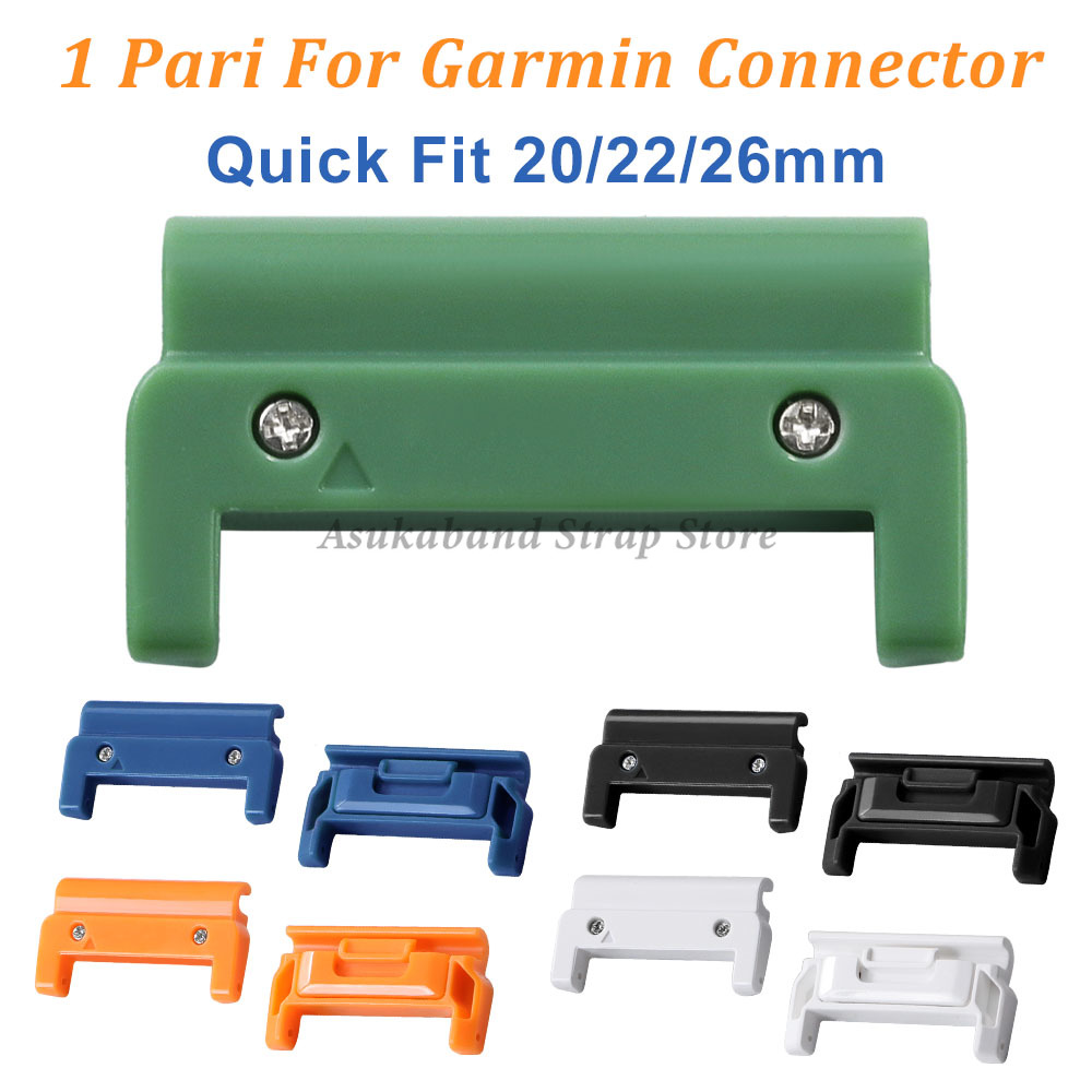 1 Pair Plastic Connector Adapter for Quick Fit 26mm 22mm 20mm Nylon Leather Silicone Strap Connectors Watch Accessories