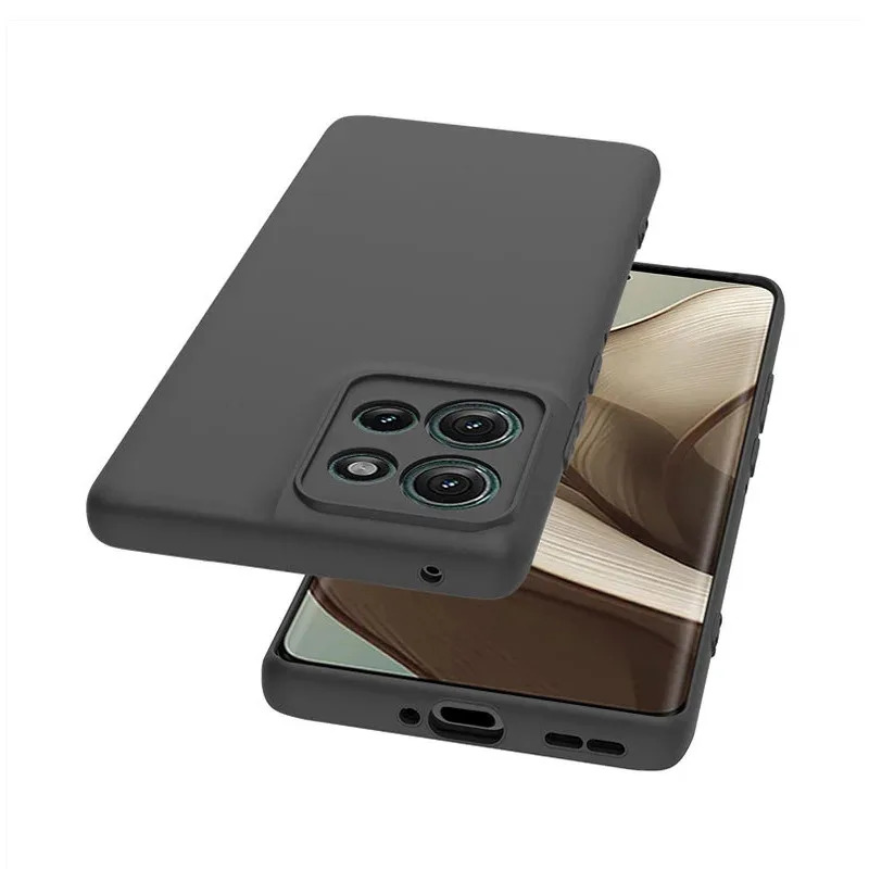 Funda On For Mote Edge60Neo Back Cover For Moto Edge 60 Neo Case TPU Soft Slim Black Matte Silicone Shell Bumper Coque