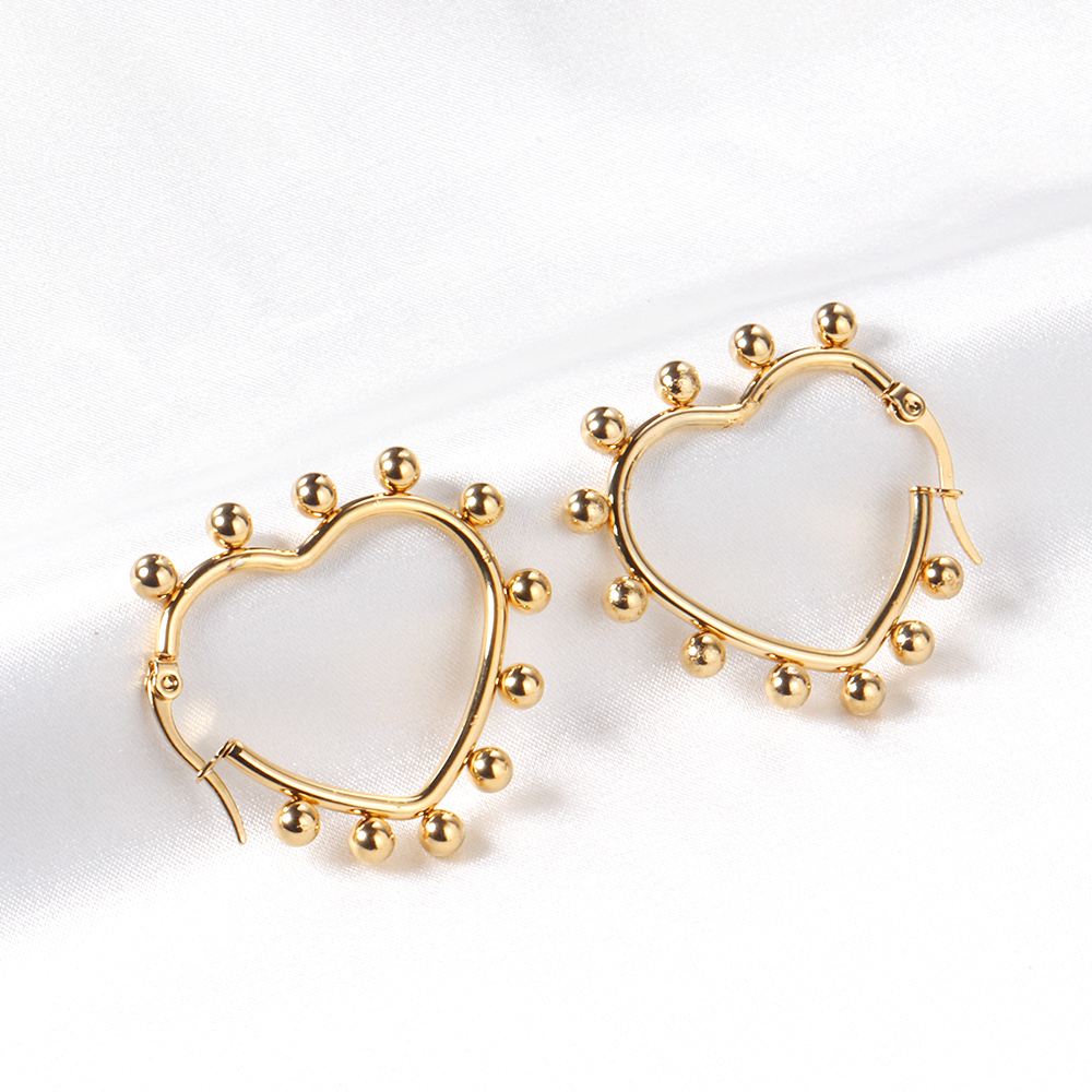New Gold Color Square Hoop Earrings for Women Men Stainless Steel Minimalist Punk Unisex Rock Earring Piercing Jewelry