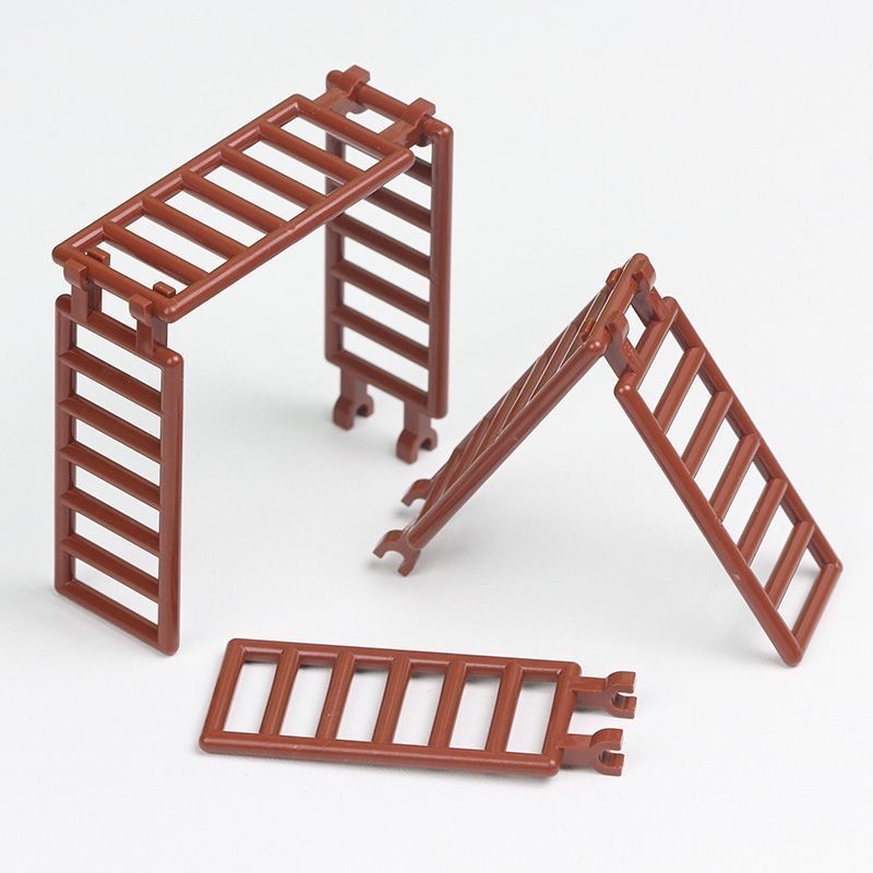 10pcs Stairs Compatible with 6020 Fence Construction Guardrail Assembled Building Blocks KIDS MOC bricks Spare Parts toy