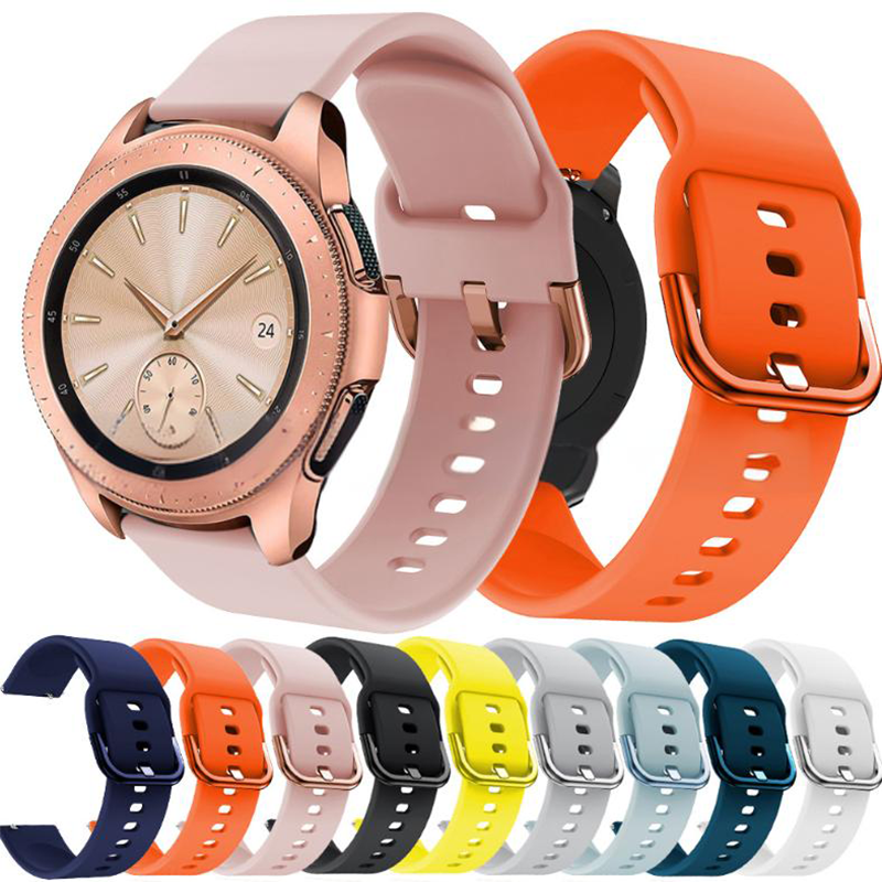 Silicone strap For watch 6/5/5 pro/4/Classic/Active 2/Gear S3 20mm 22mm sport bracelet watch 7 GT 4