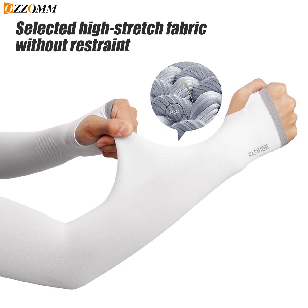 1Pair UV Sun Protection Arm Sleeves Upf 50 for men Women, Cooling Sun Sleeves For Cycling Jogging Outdoors Wearing
