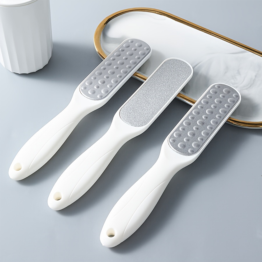 Double-Sided Foot & Hand Stone Remover Tool with Plastic Handle Remover for Heels Toenails & Cuticles Pedicure & Manicure Care